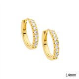 Ellani Sterling Silver Round Hoop Earrings