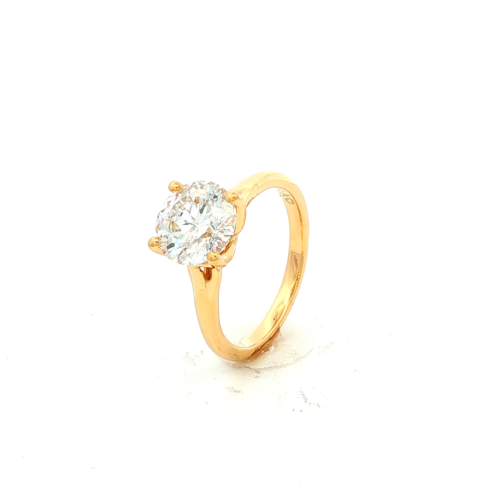 Engagement Ring Above Love Lab Grown Solitaire Diamond