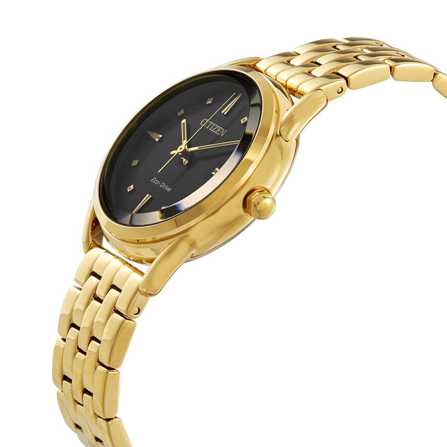 Citizen Eco-Drive Dress Classics Black Dial Ladies Watch FE7092-50E