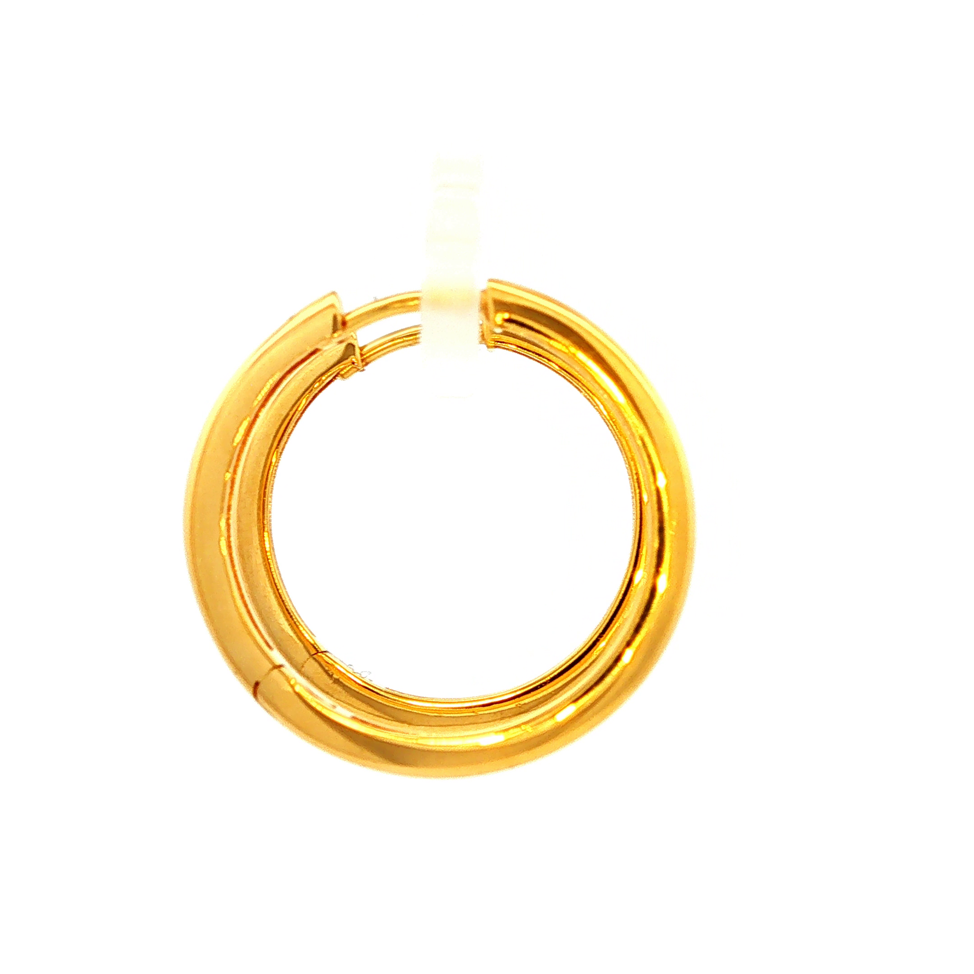 Hinged Hoop Earrings in Yellow Gold