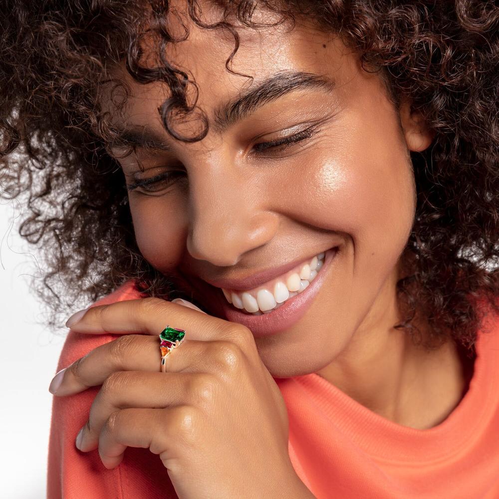 Thomas Sabo Colourful Stones Green/Pink/Orange Ring