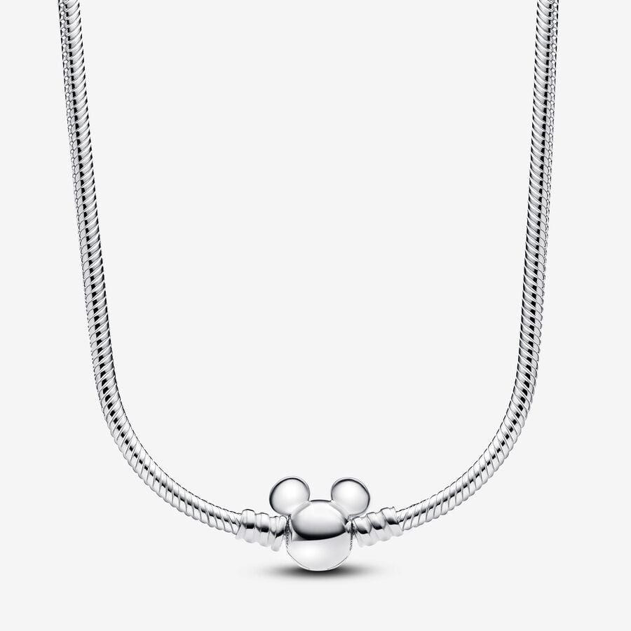 Pandora Disney Mickey Mouse Snake Chain Necklace