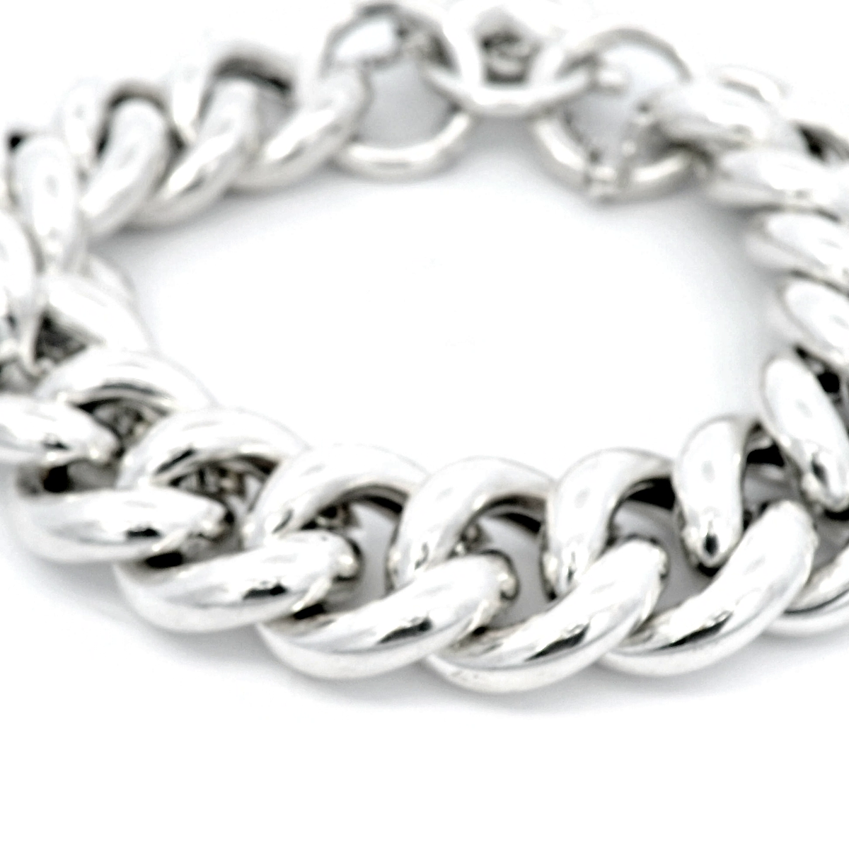 Hollow Curb Bracelet with Filigree Padlock