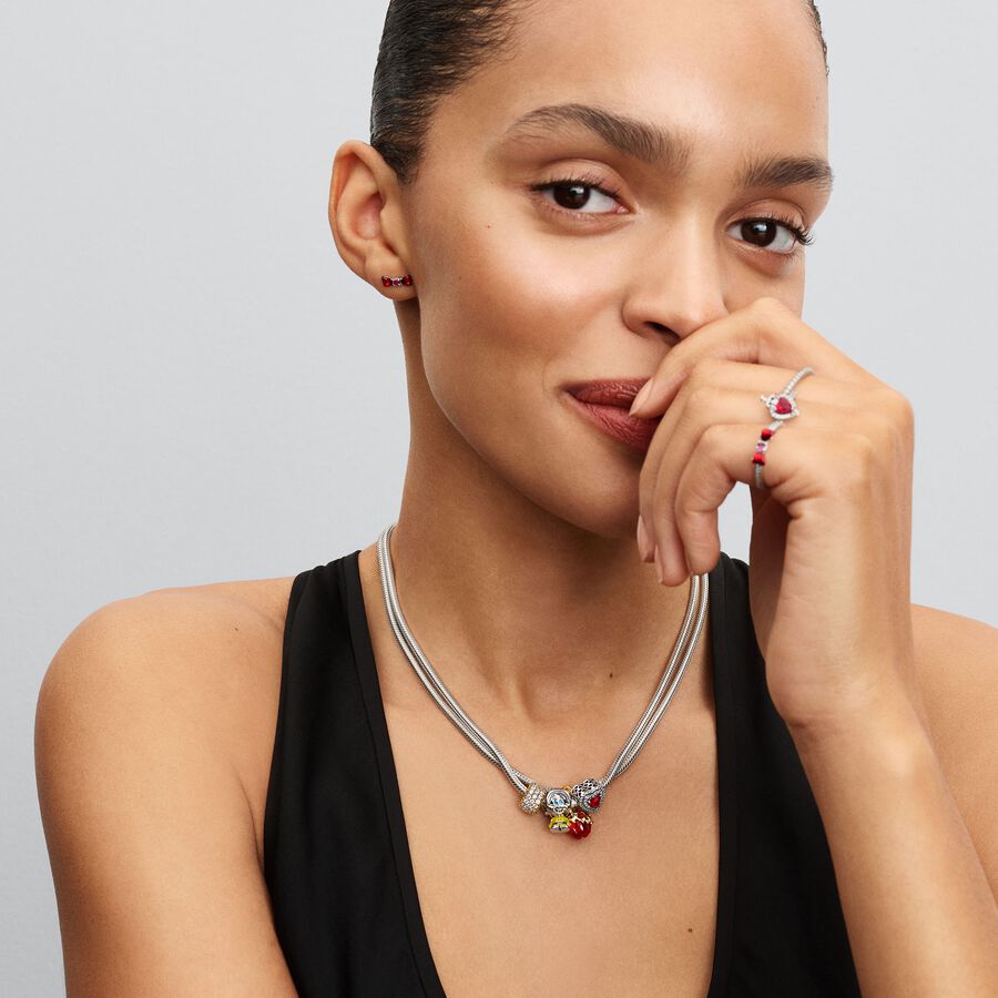 Pandora Disney Snow White Bow Stud Earrings