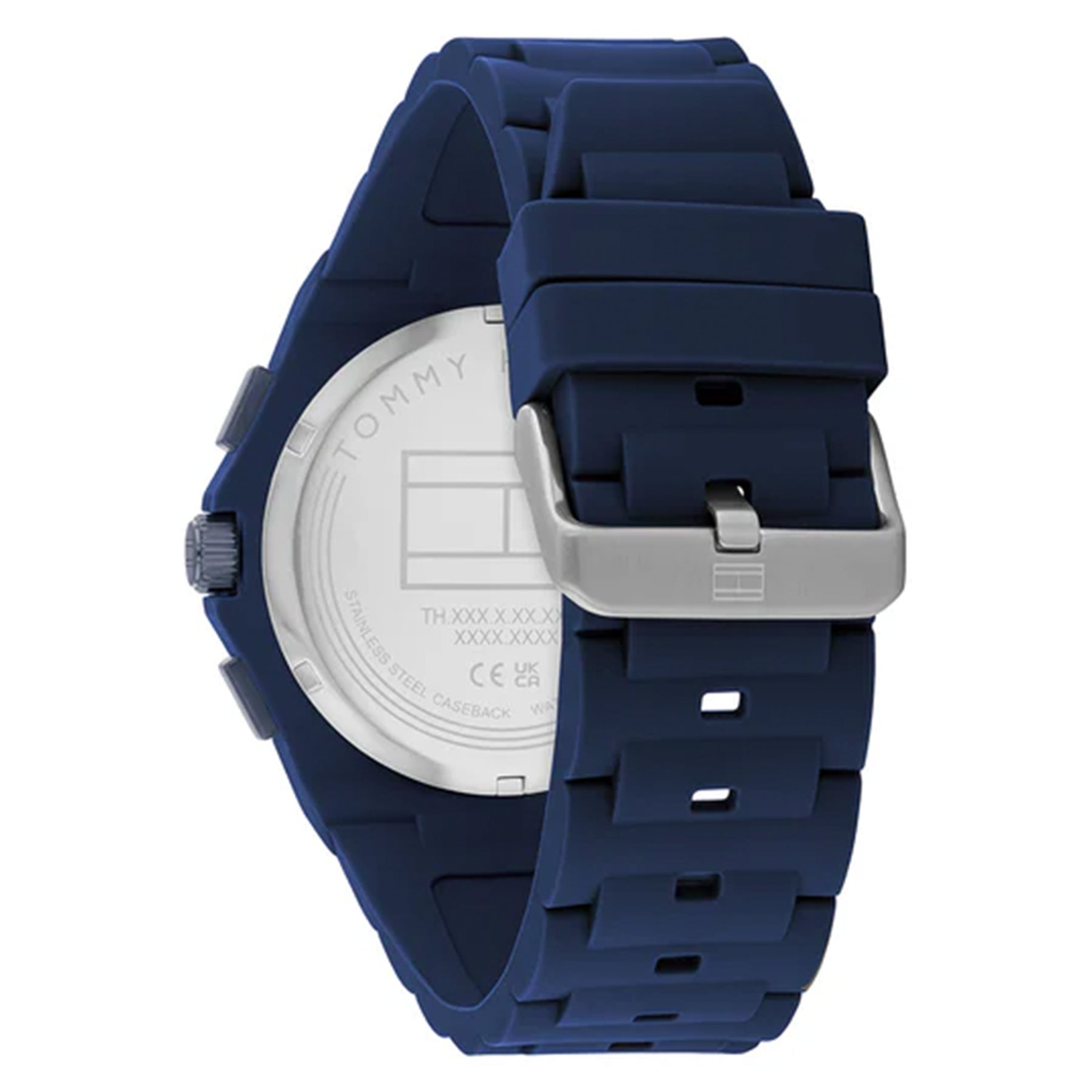 Tommy Hilfiger Silicone Blue Dial Multi-function Men's Watch