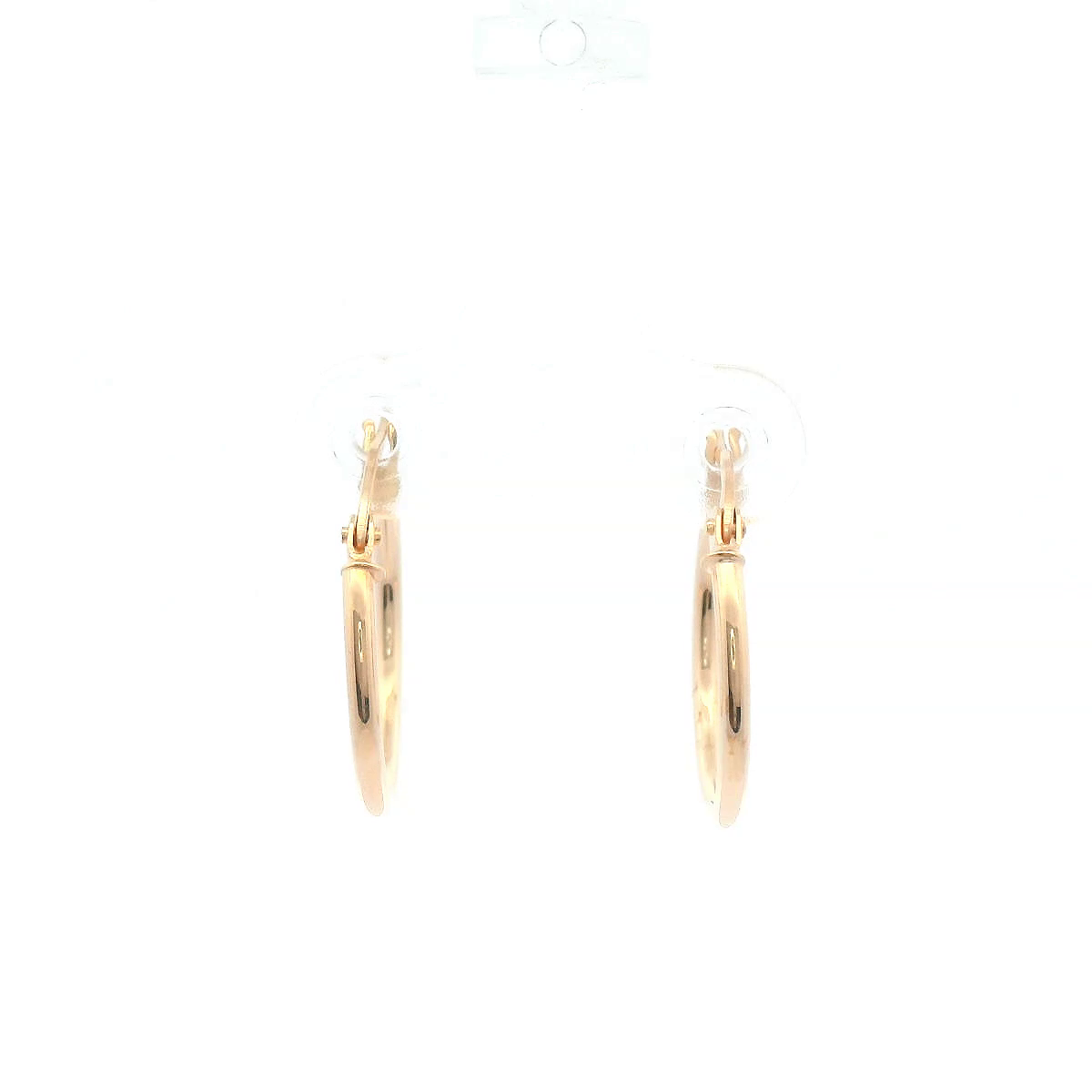 Round Tube Hoop Earring in 9ct Gold