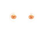 Rose Gold Round Ball Stud Earrings 4mm