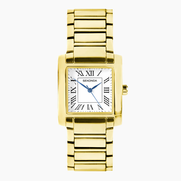 Sekonda Montreal Men's Watch  Gold Alloy Case & Bracelet with White Dial  30244