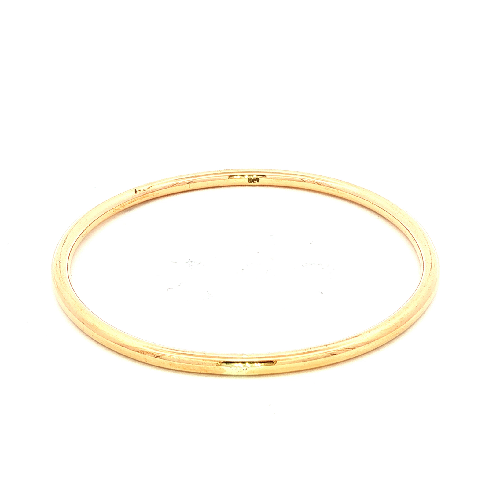 Solid Yellow Gold Childrens Bangle