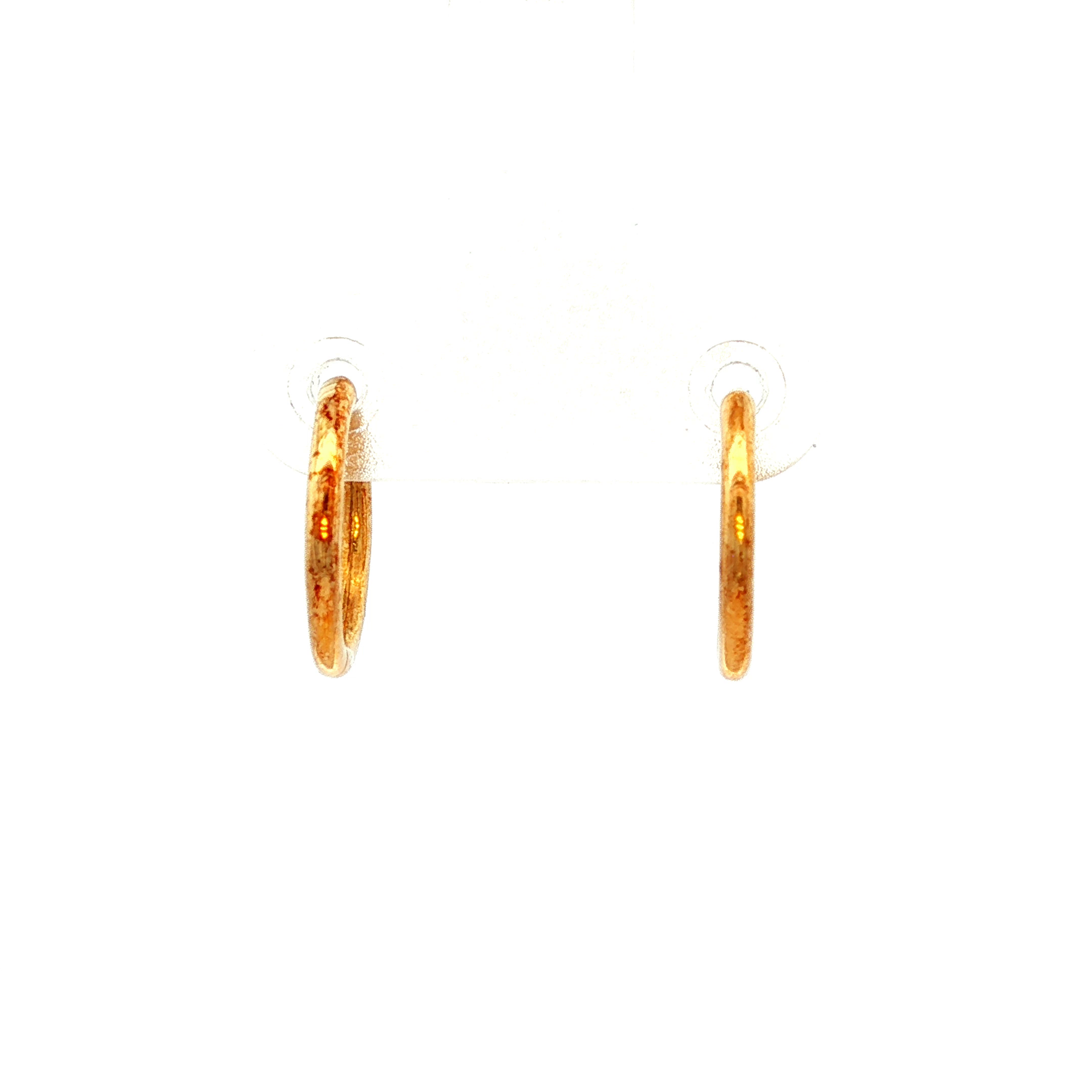 Sleeper Style Huggie Earrings in Yellow Gold