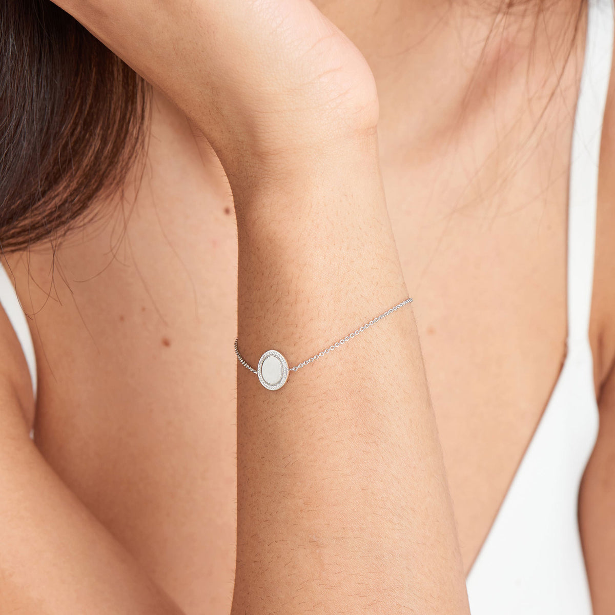 Ania Haie Ropes and Dreams Silver Disc Bracelet