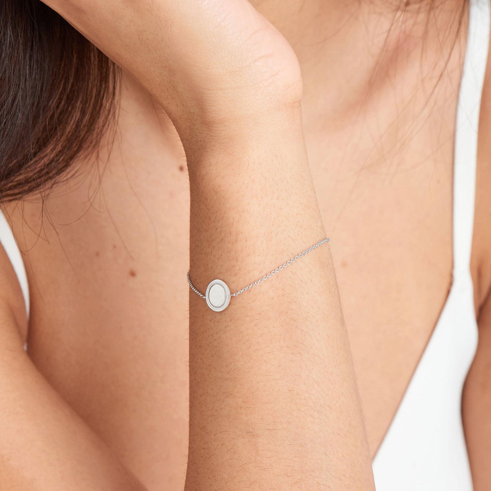 Ania Haie Ropes and Dreams Silver Disc Bracelet