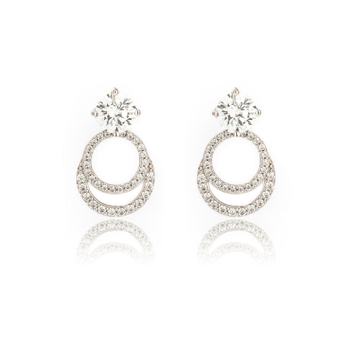 Georgini Goddess Luna Earrings Silver