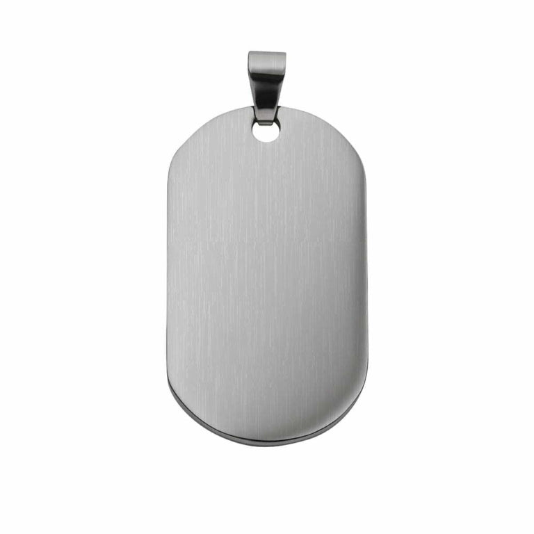 Blaze Stainless Steel Dog Tag Pendant