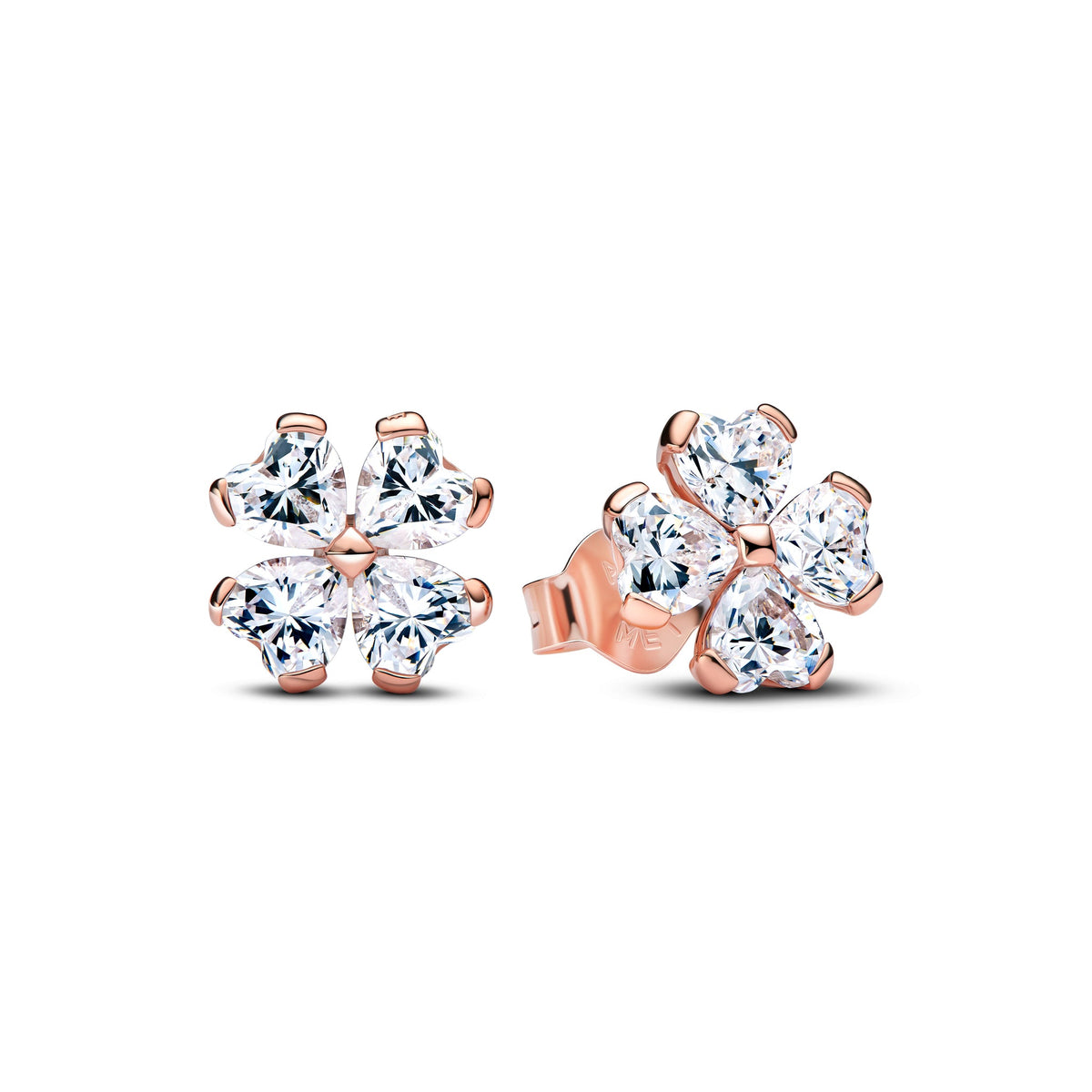Pandora Sparkling Lucky Clover Stud Earrings