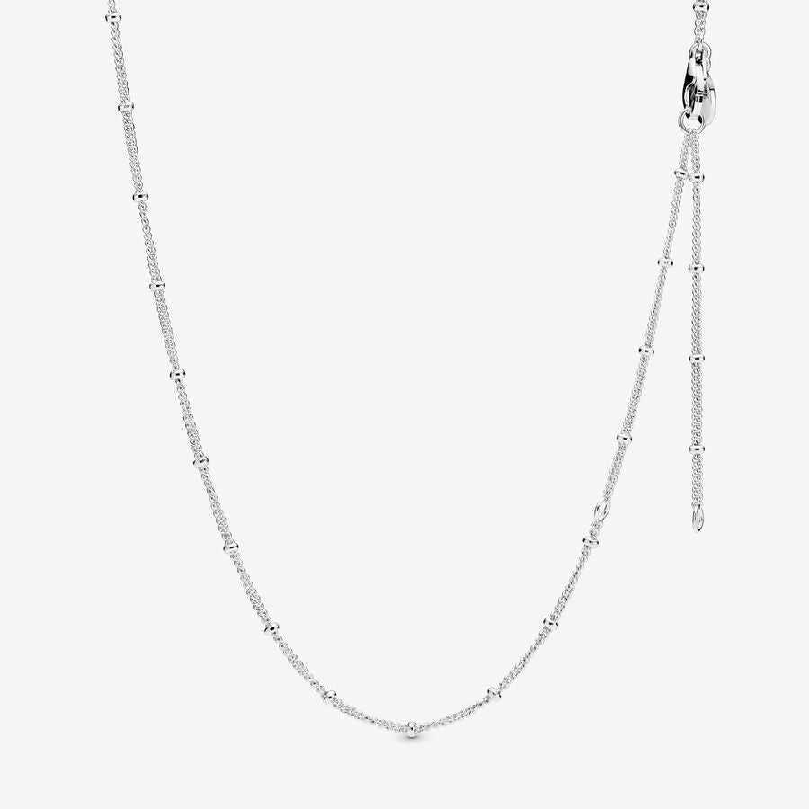 Pandora Silver beaded necklace