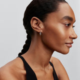 Pandora Silver Mini Shining Wave Hoop Earrings