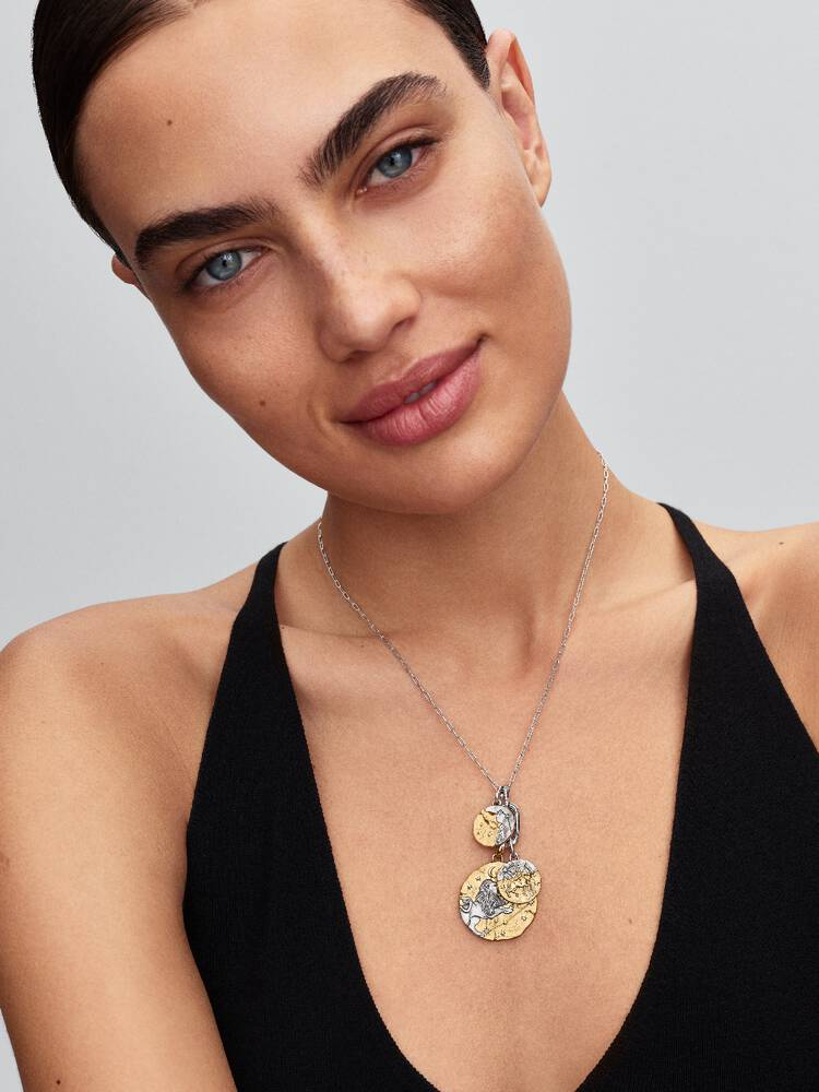 Pandora Aquarius Zodiac Medallion Charm