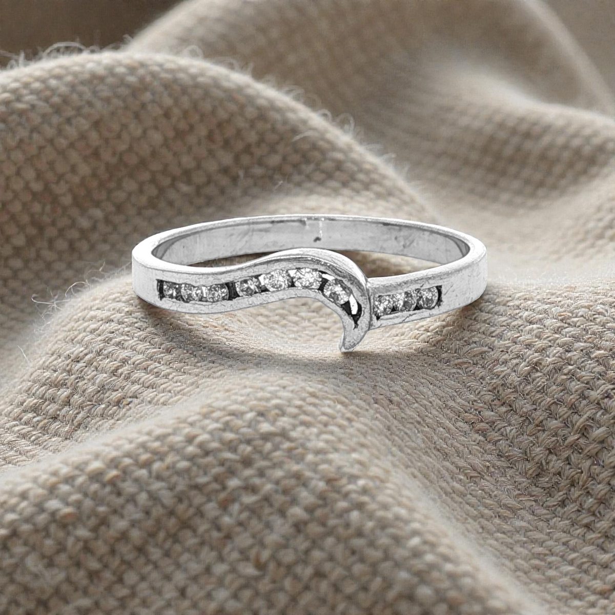 Fitted Chainnel Set Diamond Eternity Ring