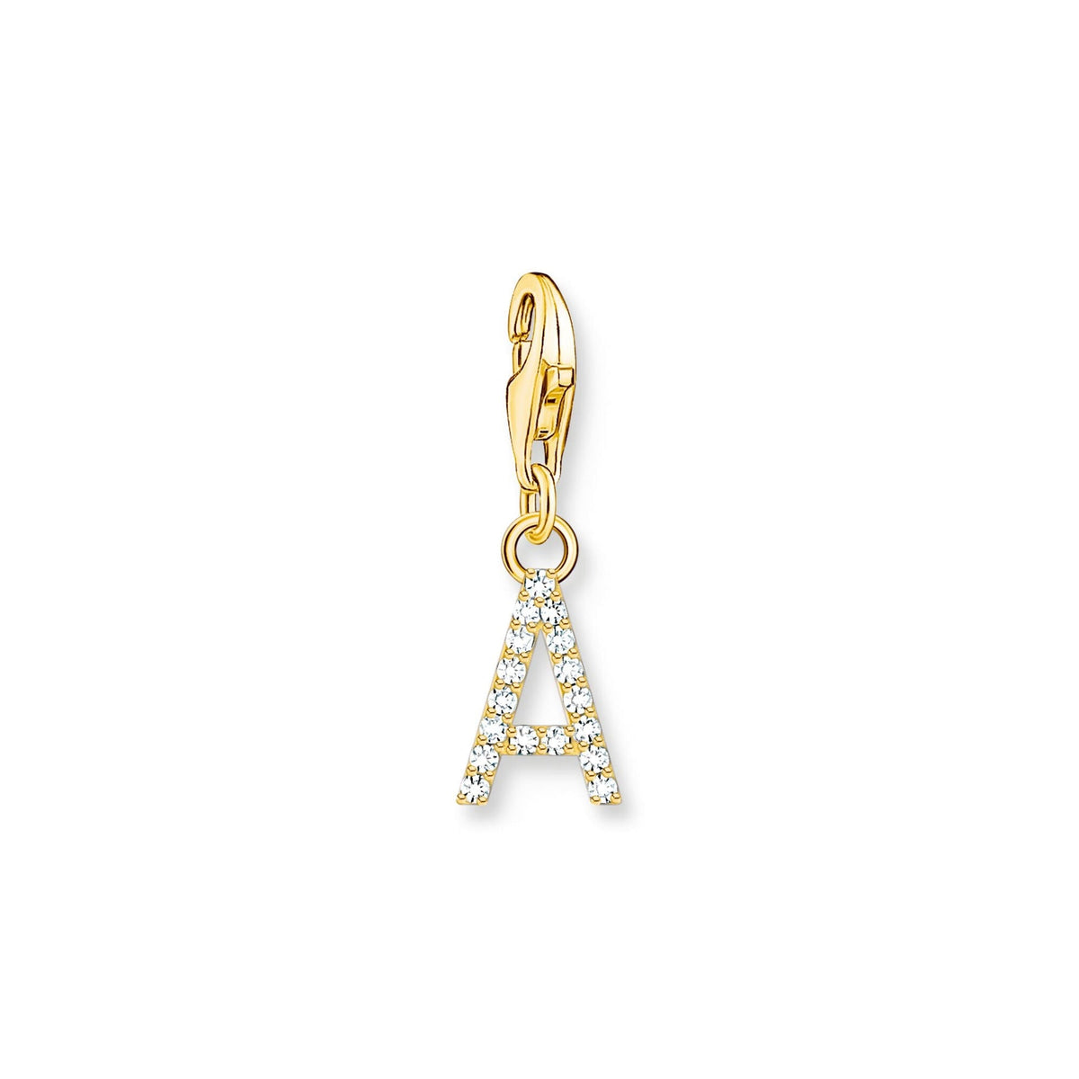 Thomas Sabo Charm Pendant Letter A Gold Plated