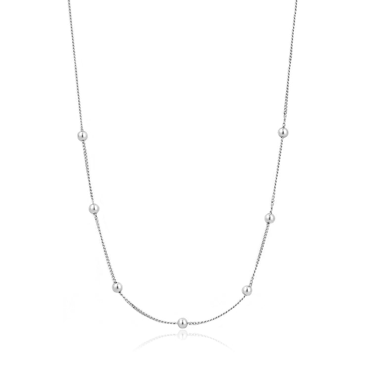 Ania Haie Silver Modern Beaded Necklace