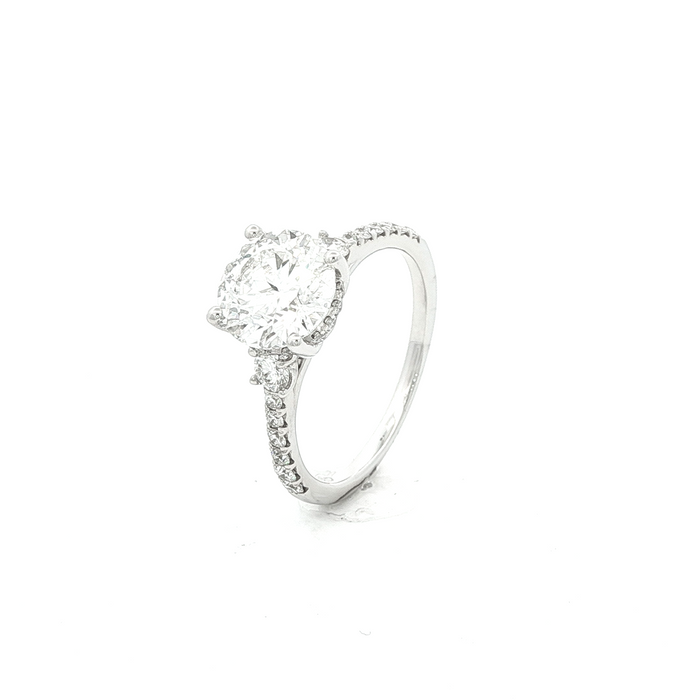 Engagement Ring Above Love Lab Grown Diamond 2.32ct Centre Stone