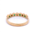 Natural Emerald And Diamond Dress Ring Set In 9 Carat Yellow Gold