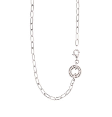 Angel Caller Necklace Silver With Zirconia