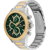 Tommy Hilfiger Two-Tone Steel Green Dial Multi-function Men's Watch