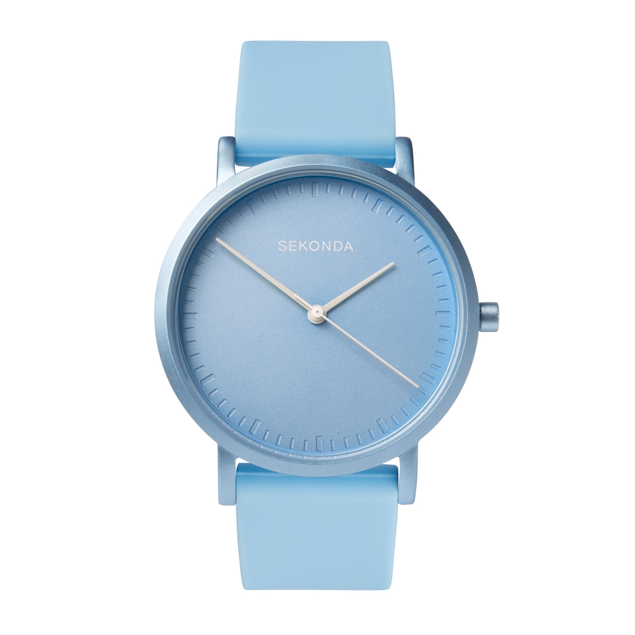 Sekonda Palette Ladies Watch | Sky Blue Case & Silicone Strap with Sky Blue Dial