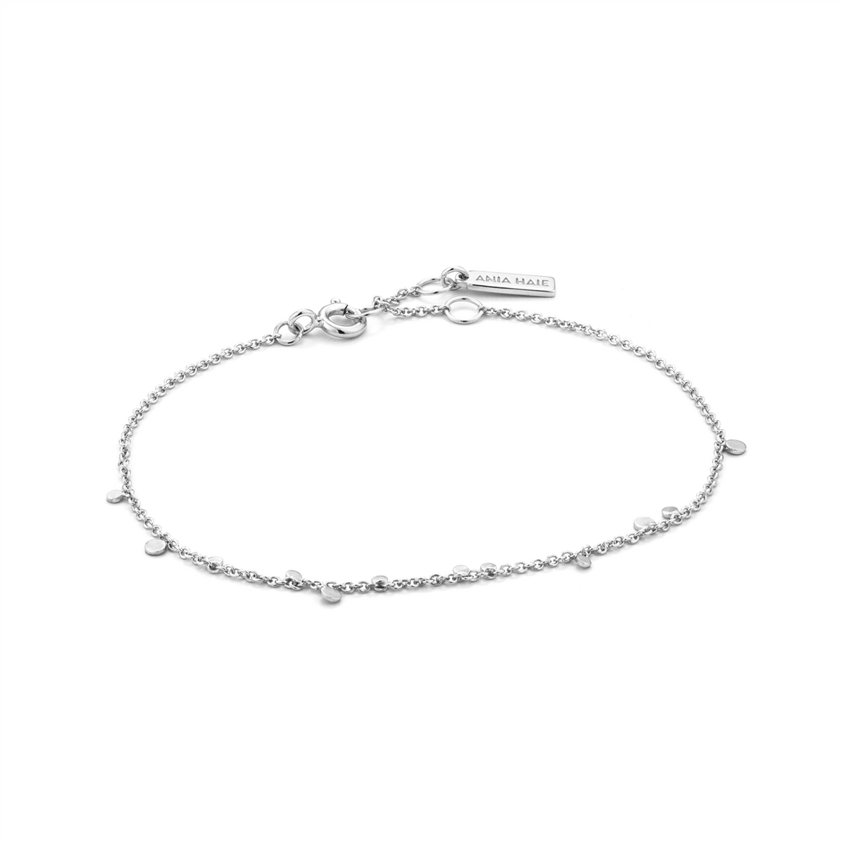 Ania Haie Silver Geometry Mixed Discs Bracelet