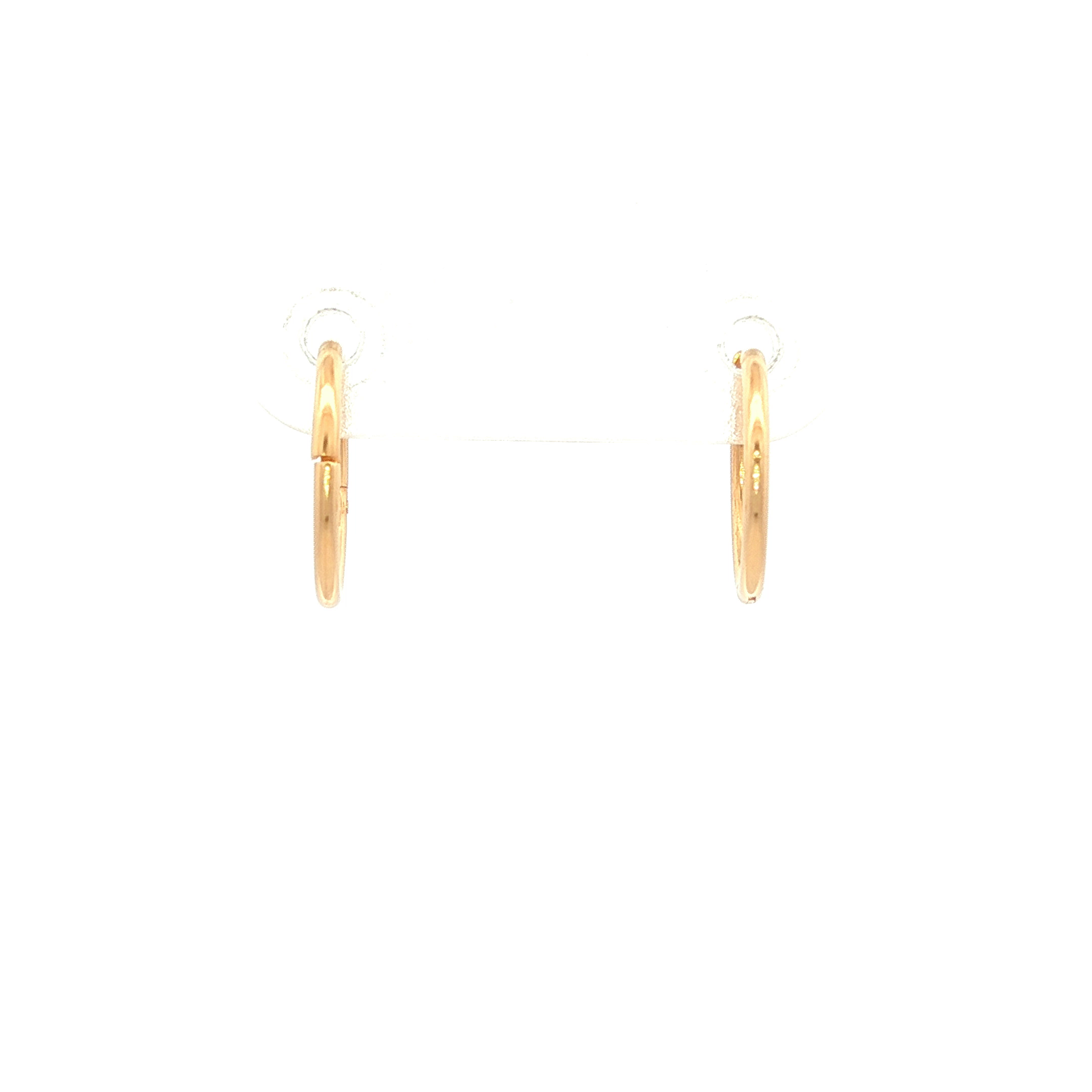 Plain Sleepers Huggie Earring in Yellow Gold