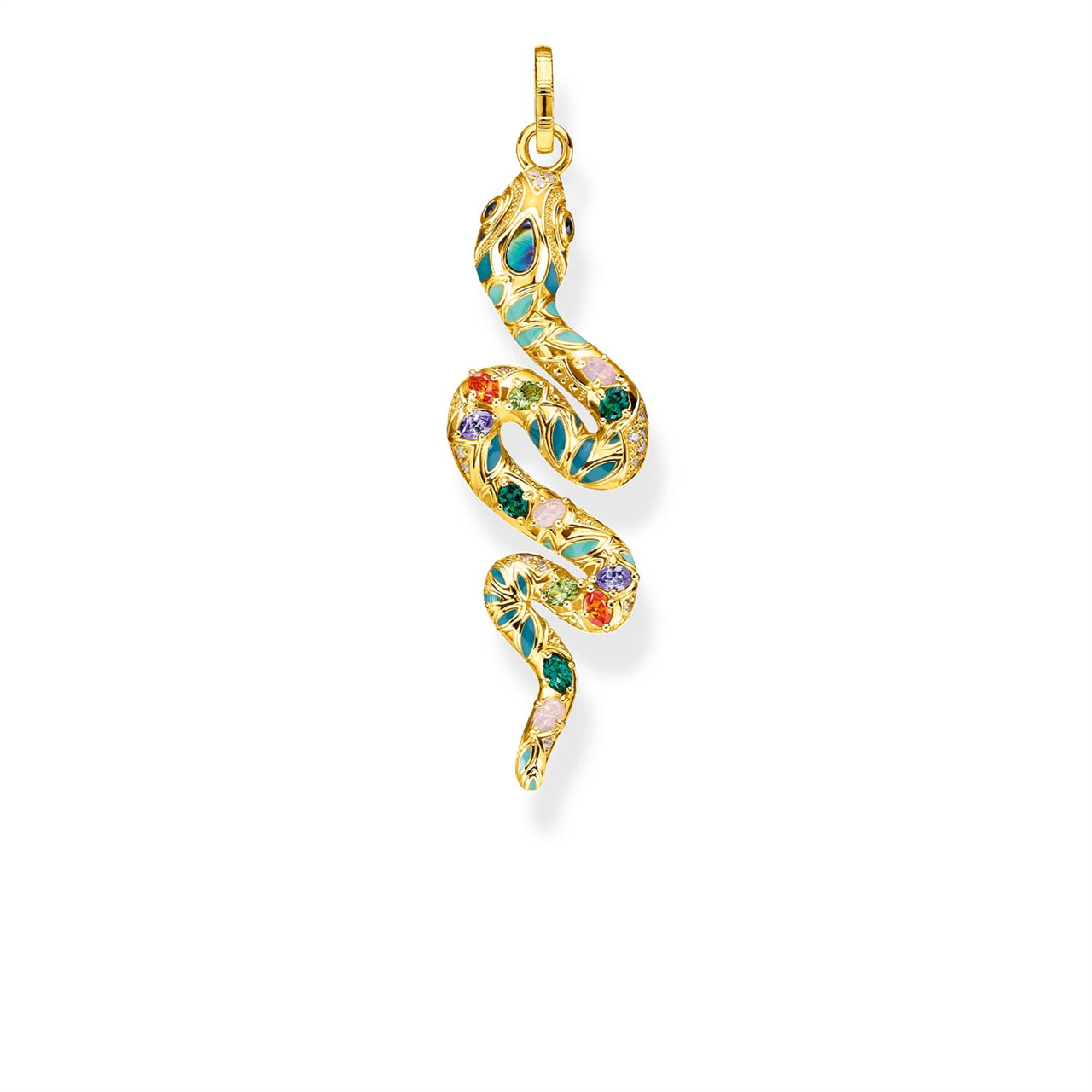 Thomas Sabo Bright Golden-Coloured Snake Pendant