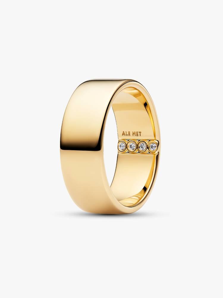 Pandora Engravable Wide Band Ring