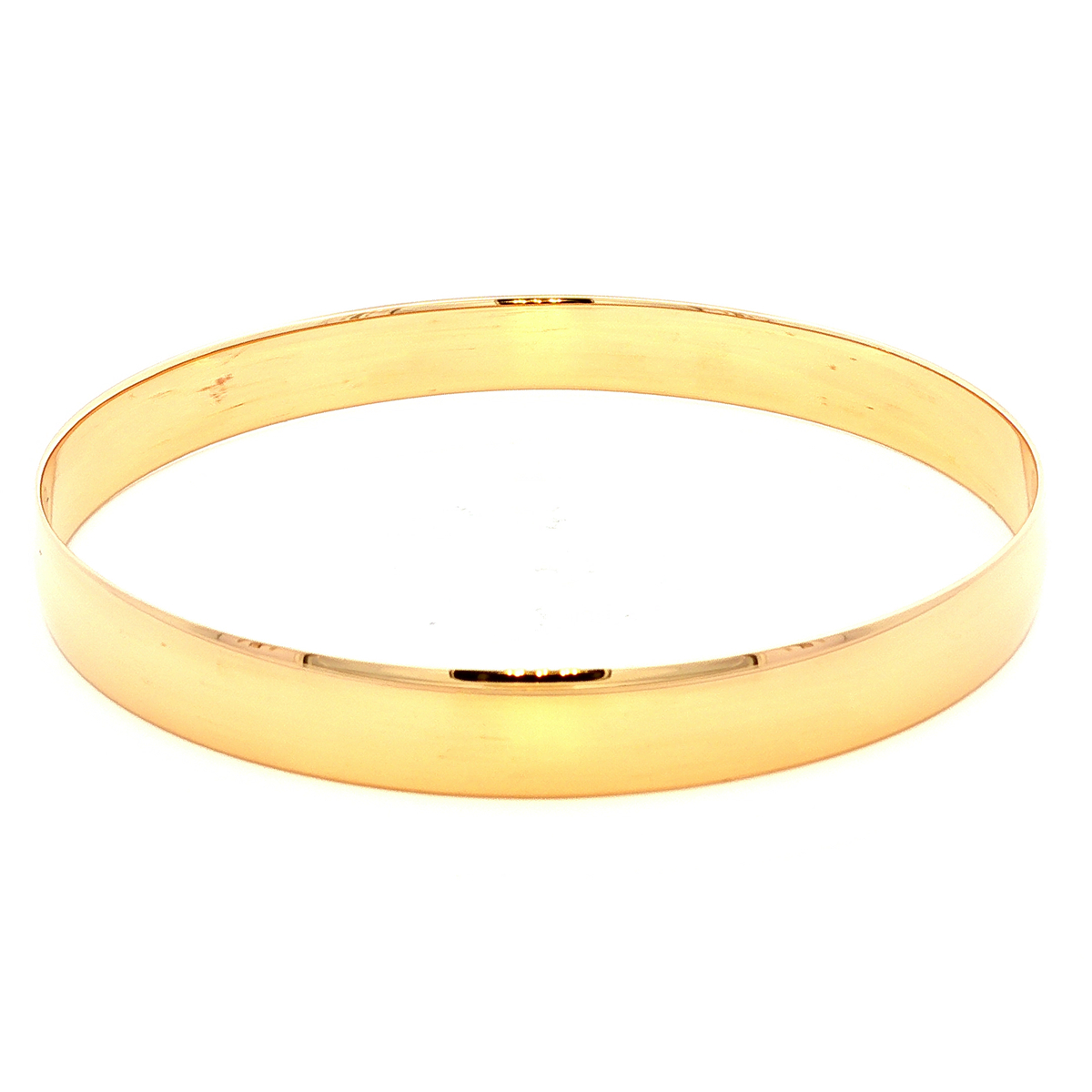 Solid Comfort Fit Bangle in Yellow Gold