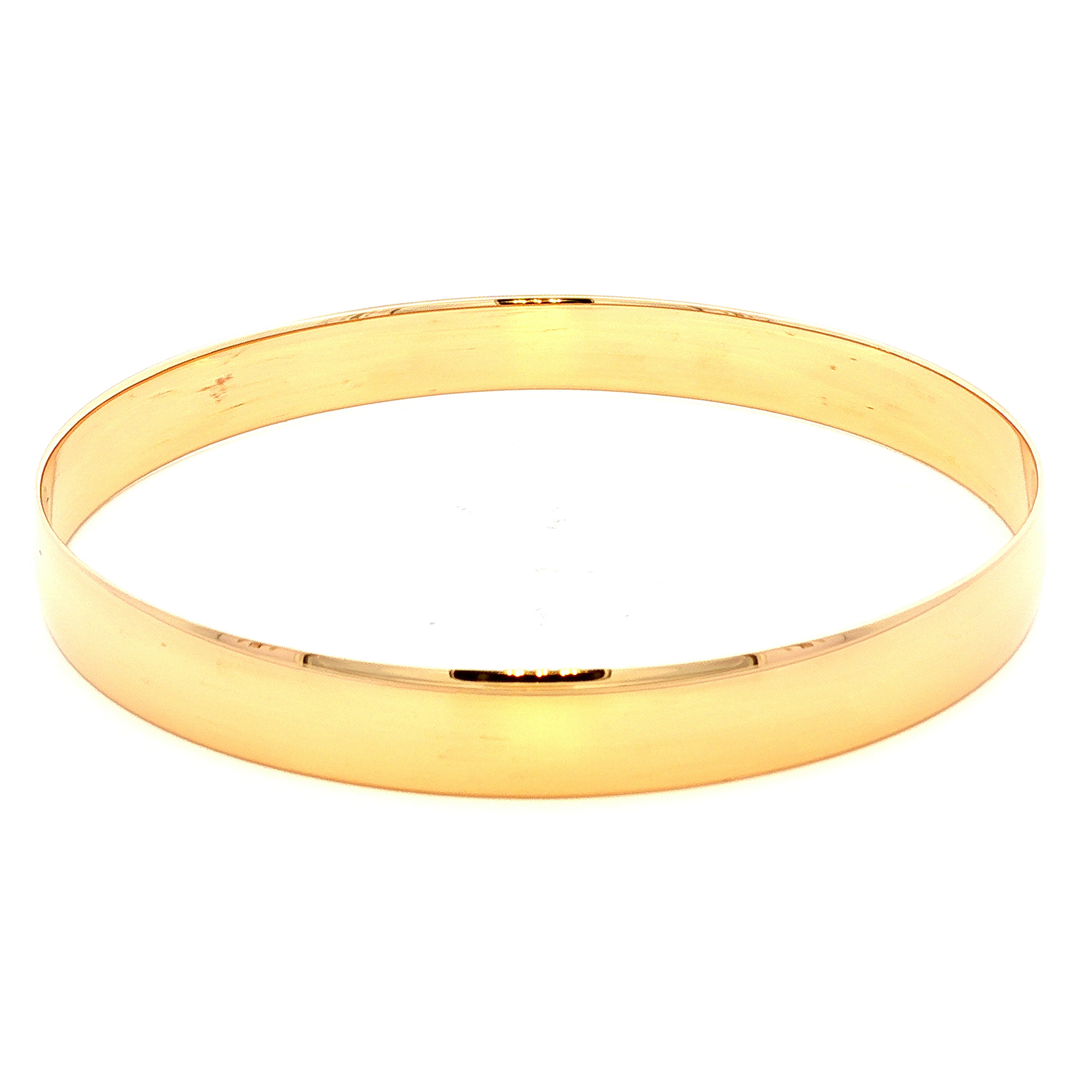 Solid Comfort Fit Bangle in Yellow Gold
