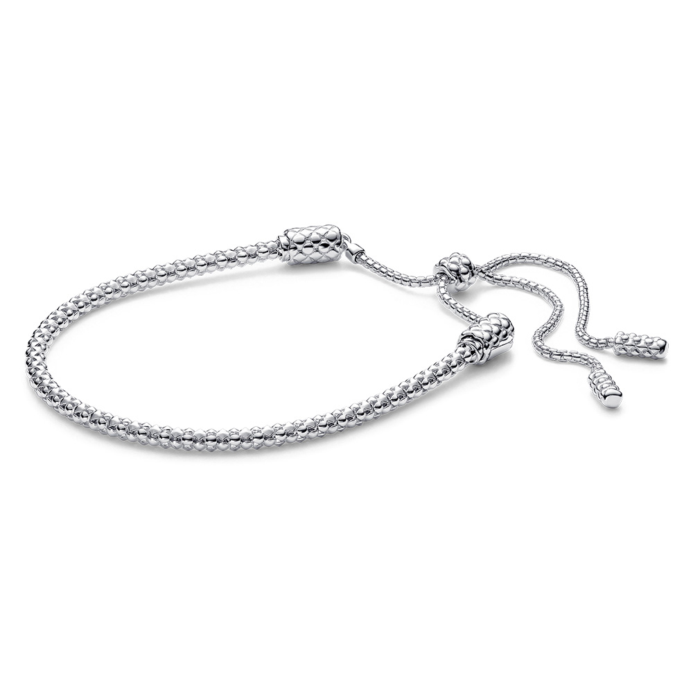 Pandora Studded chain sterling silver sliding bracelet
