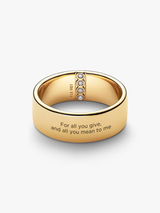 Pandora Engravable Wide Band Ring