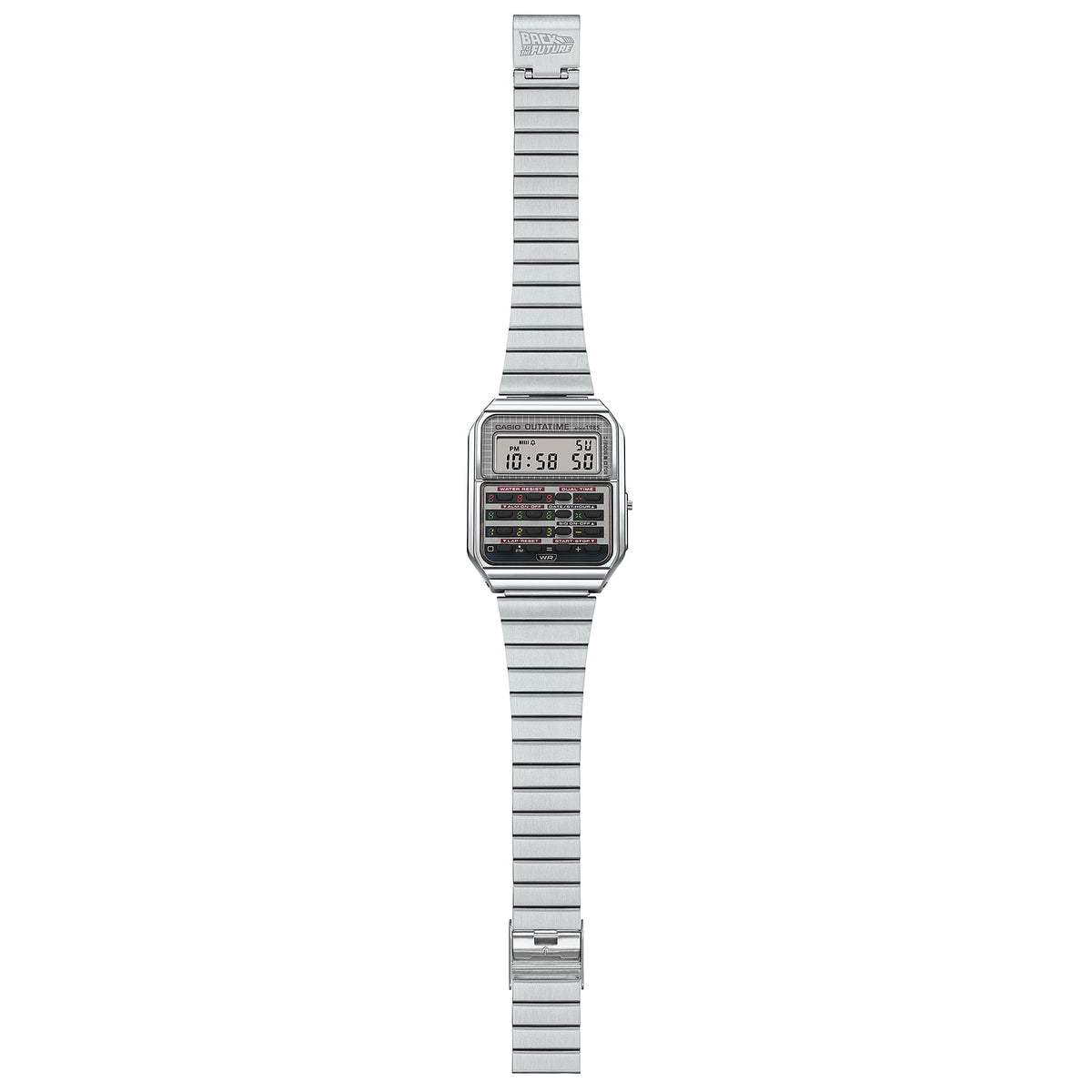 Casio Vintage Back to the Future Stainless Steel Watch