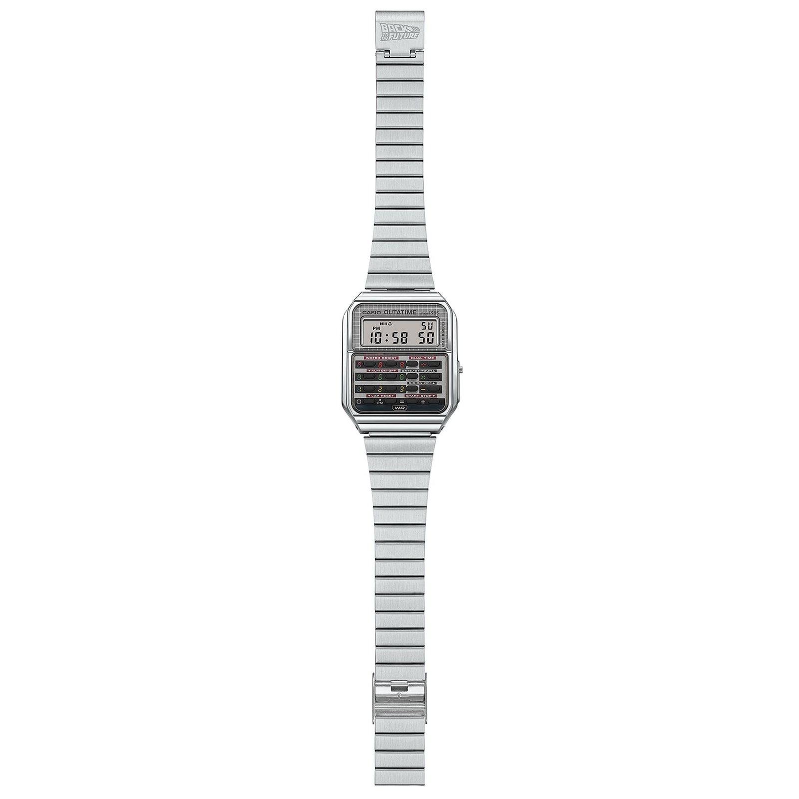 Casio Vintage Back to the Future Stainless Steel Watch