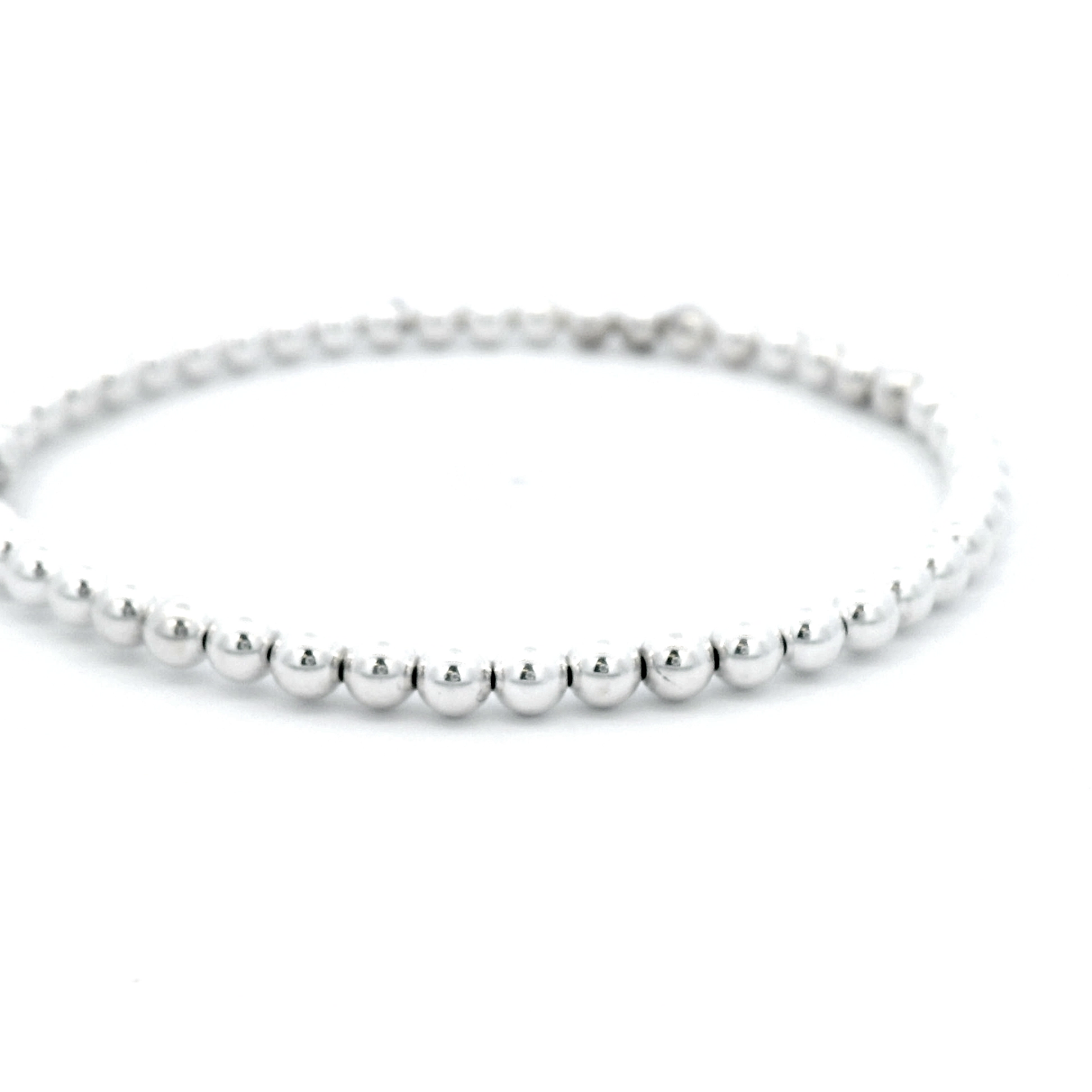 Von Treskow Stretchy Bracelet with Baroque Pearl