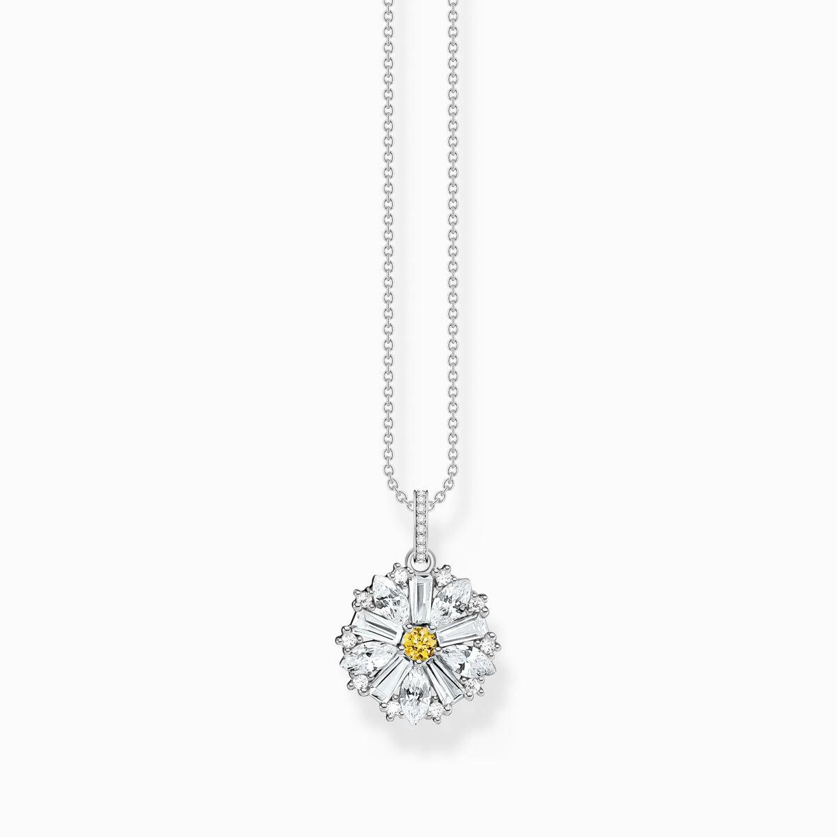 Thomas Sabo Sterling Silver Lovely Daisy Necklace