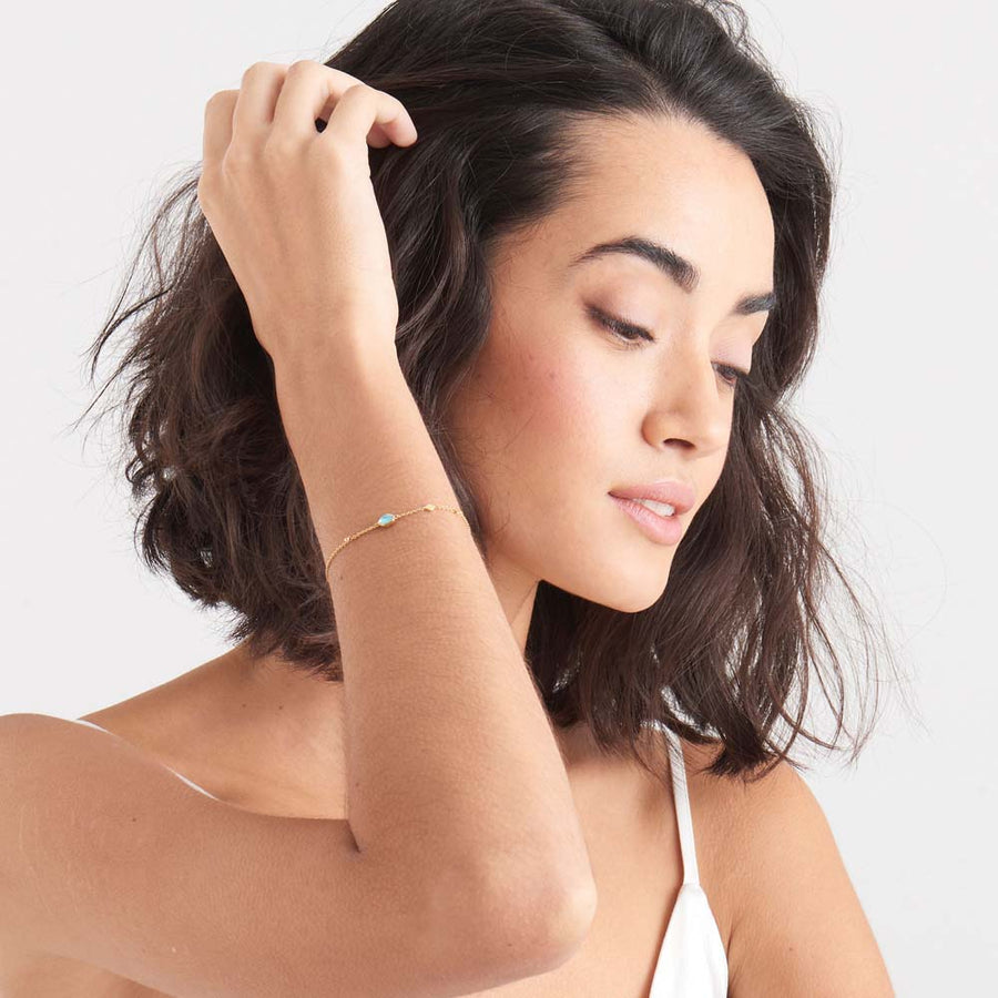 Turquoise Discs Bracelet