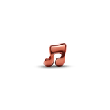 Pandora Orange Music Note Mini Charm