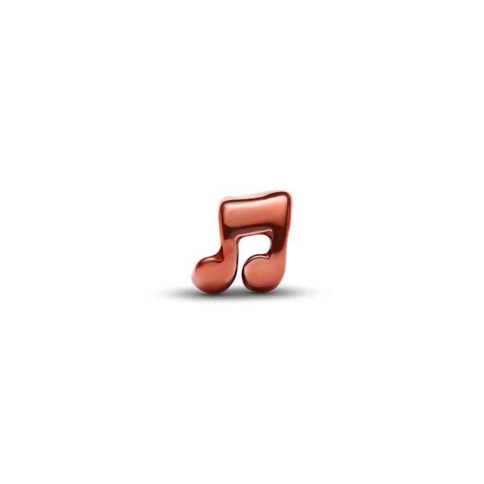Pandora Orange Music Note Mini Charm