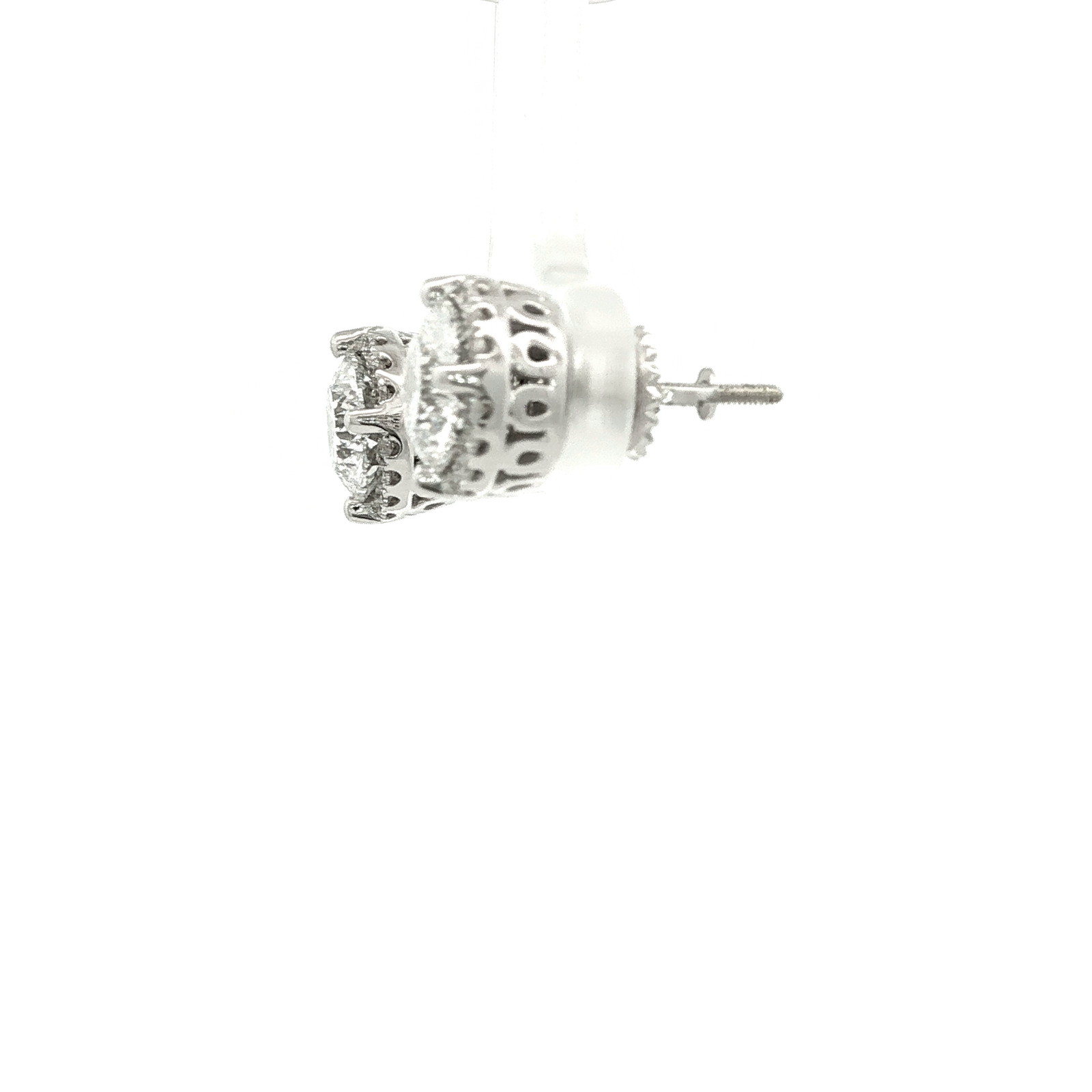 Above Love Lab Grown Diamond Halo Stud Earrings