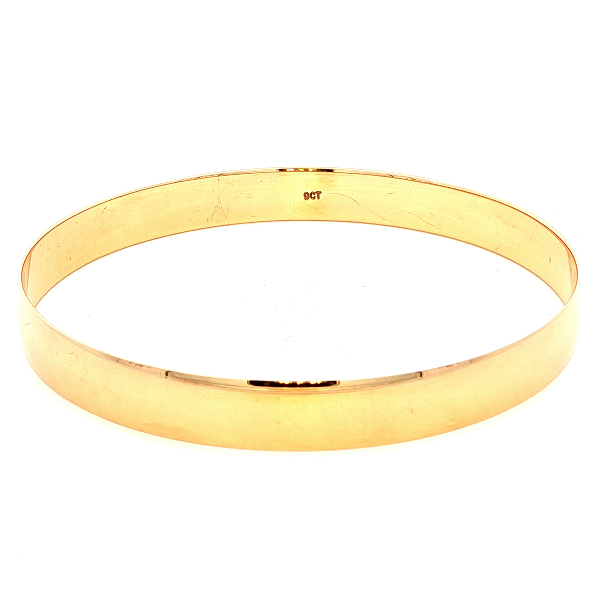 Solid Comfort Fit Bangle in Yellow Gold