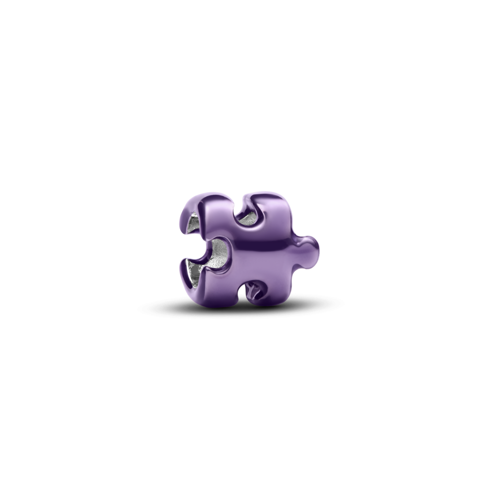Pandora Purple Puzzle Piece Mini Charm