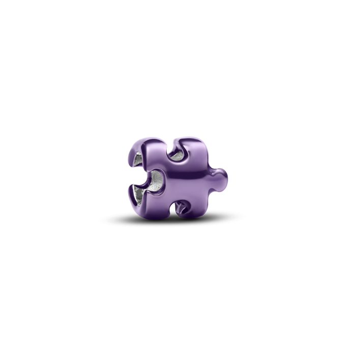 Pandora Purple Puzzle Piece Mini Charm