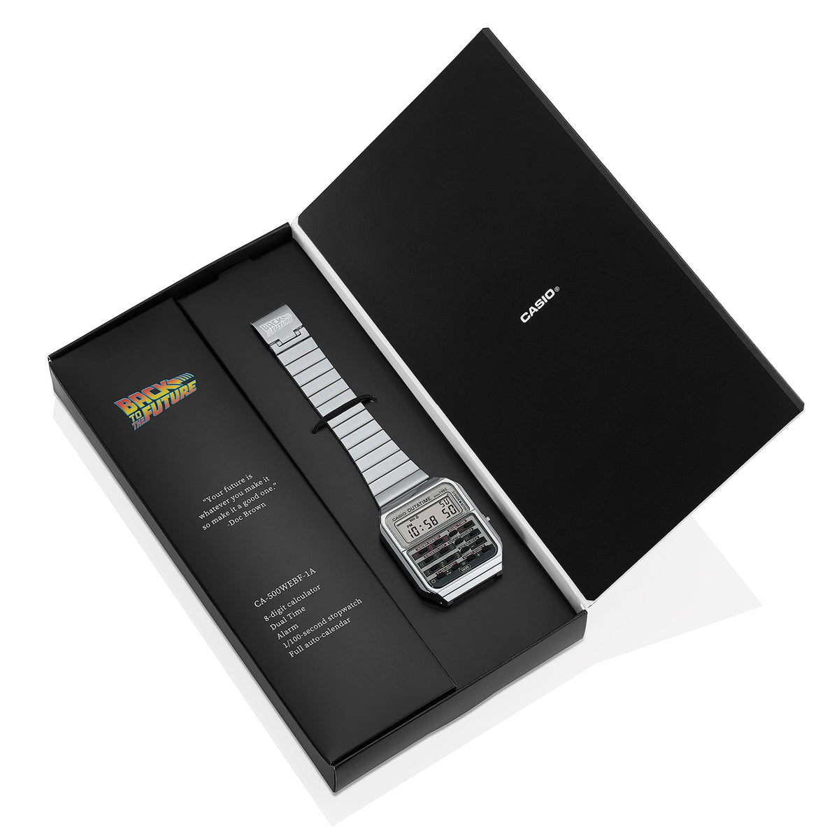 Casio Vintage Back to the Future Stainless Steel Watch